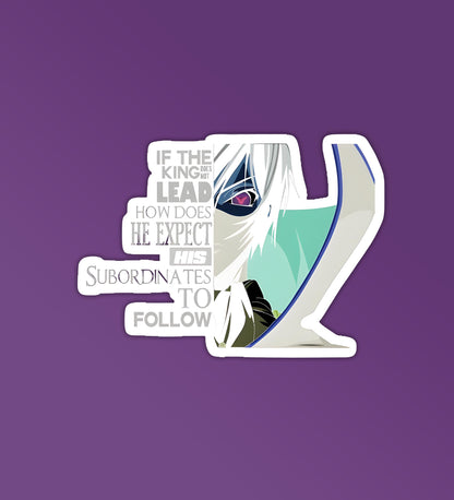 If The King Does Not Lead - Code Geass - Laptop & Mobile Stickers