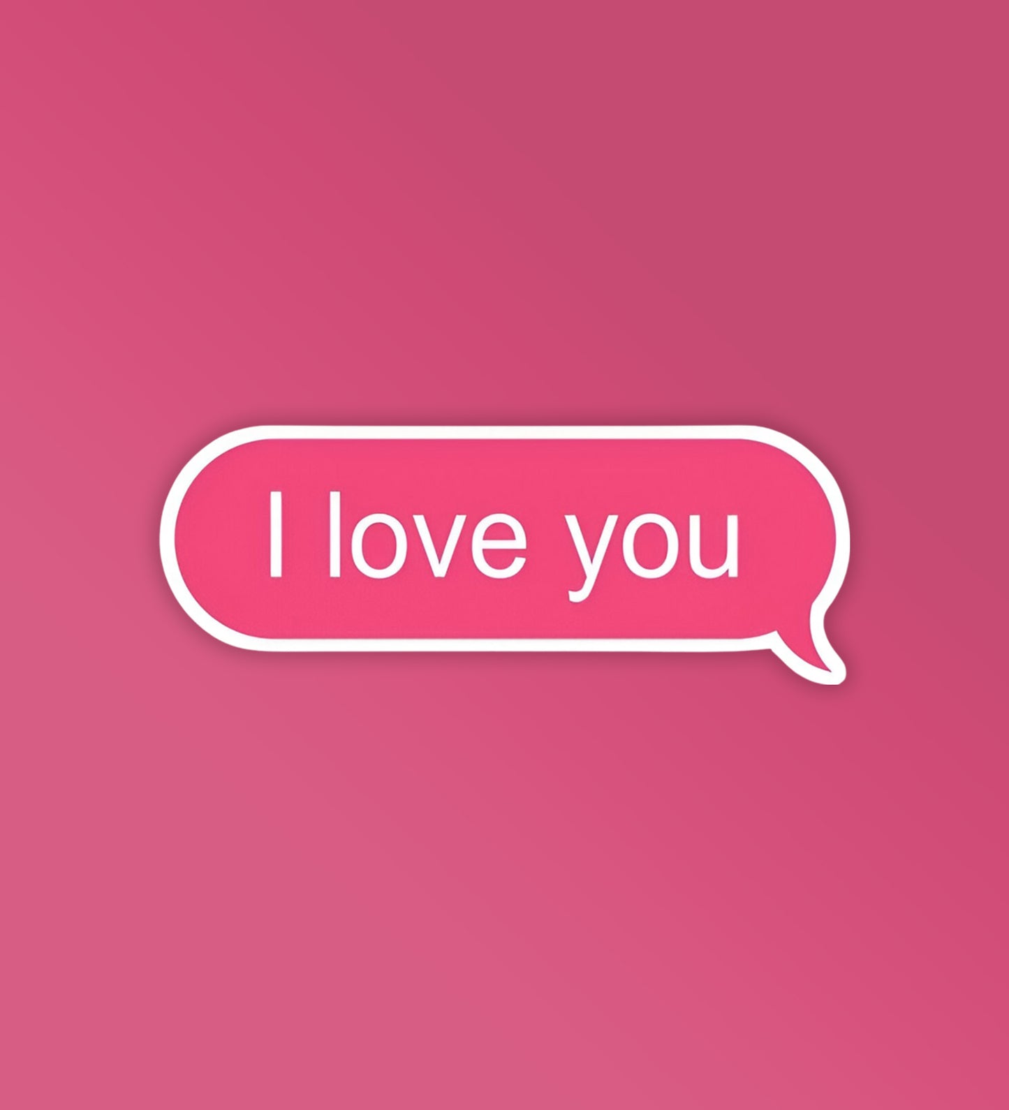 I Love You Text | Laptop & Mobile Stickers