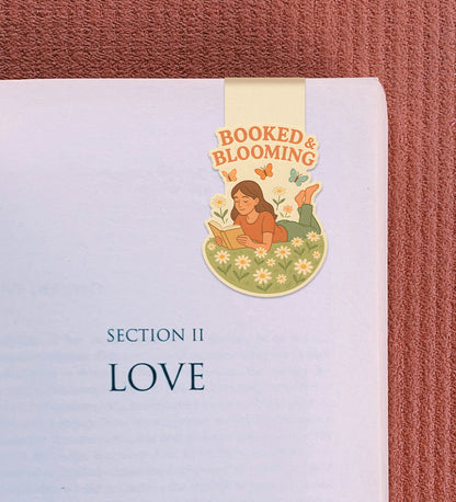 Magnetic Bookmark - Booked & Blooming