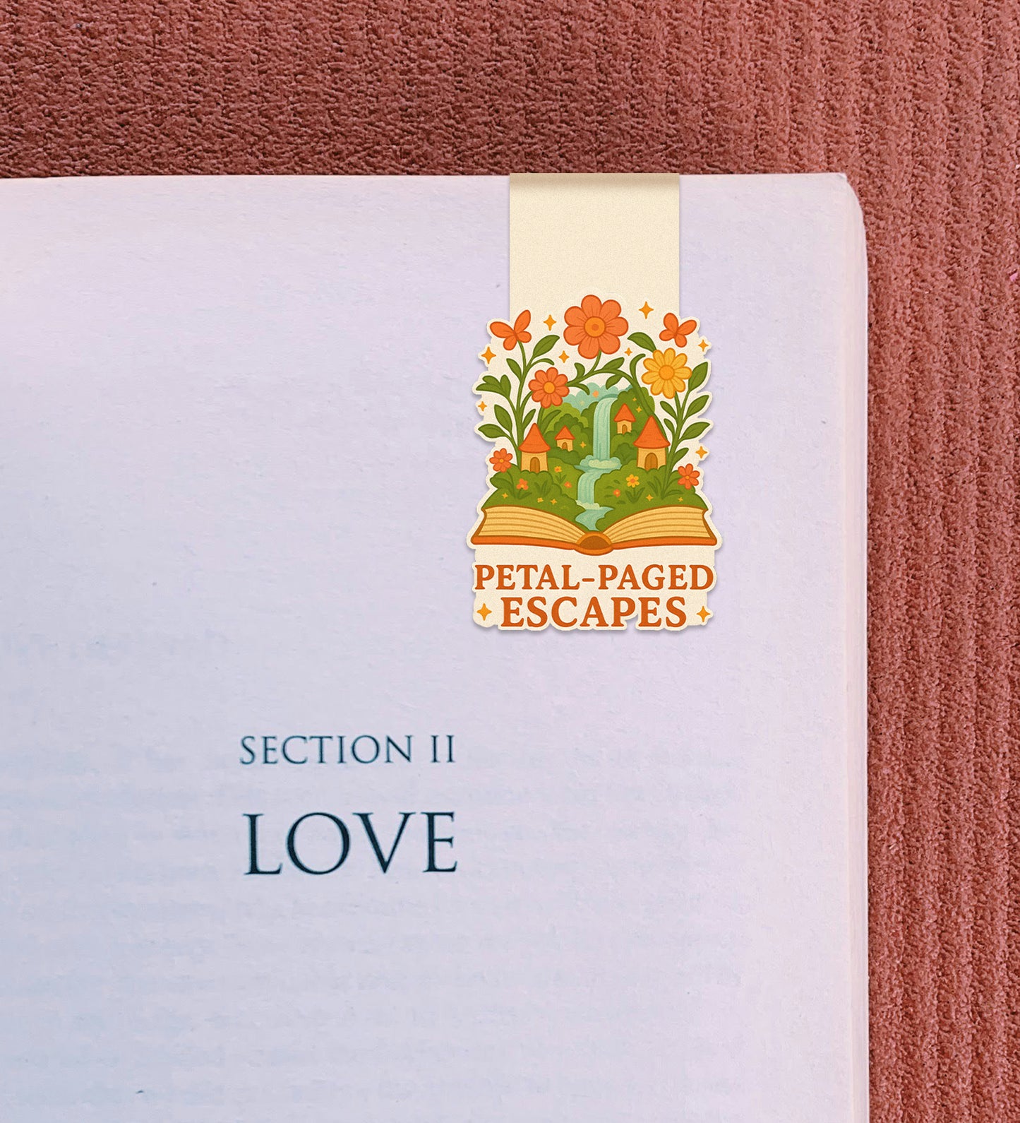 Magnetic Bookmark - Petal Paged Escapes