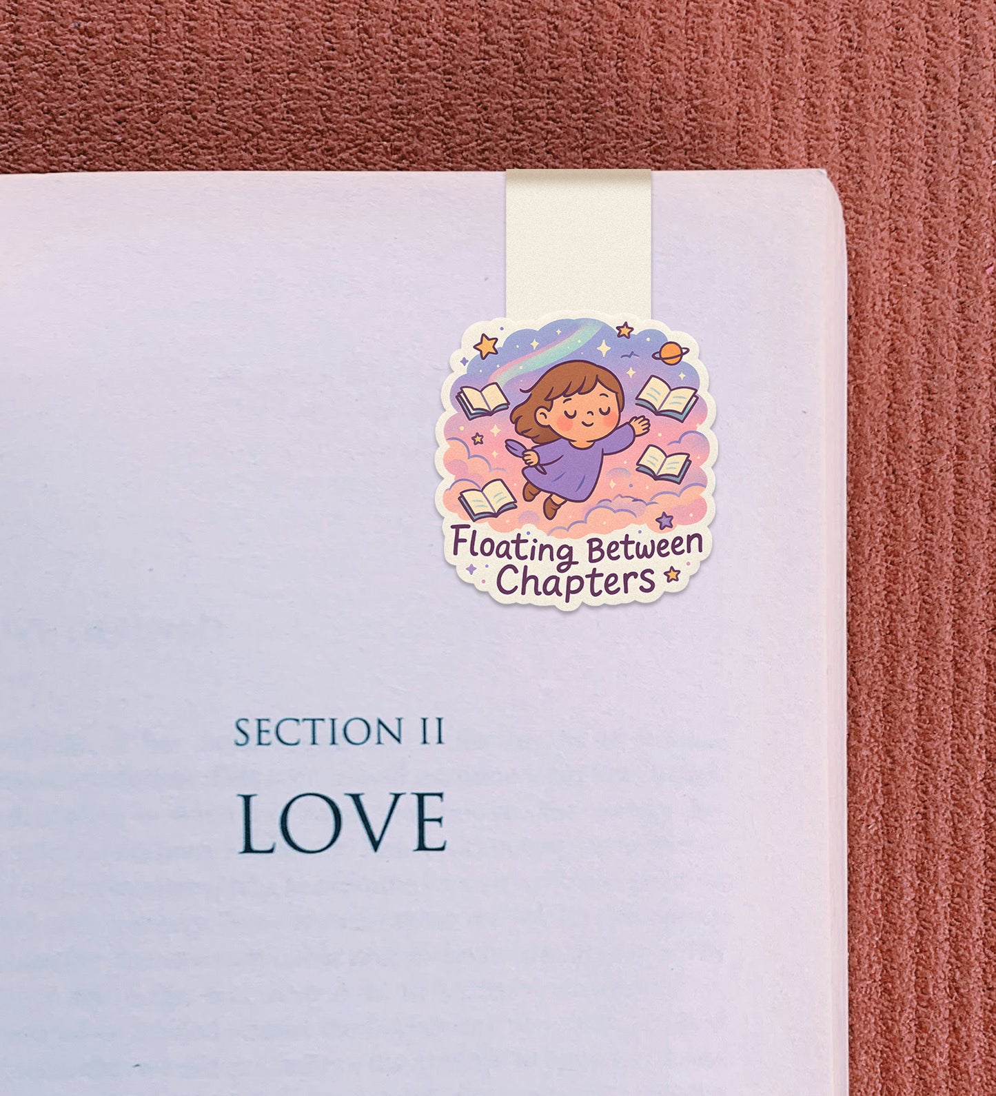 Magnetic Bookmark - Floating Between Chapters
