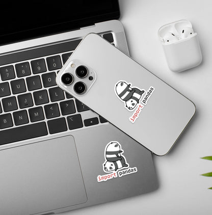 Import Panda Programmer - Coding Sticker