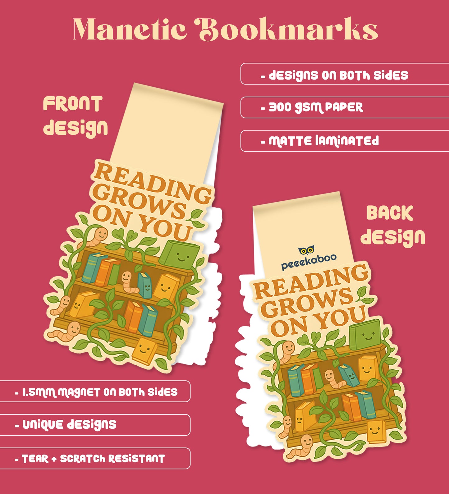Magnetic Bookmark - Easily Distracted By Books