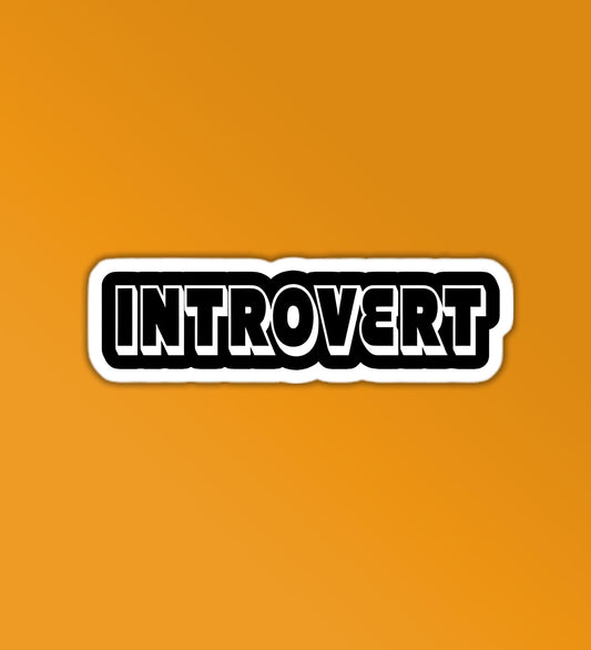 Introvert Sticker