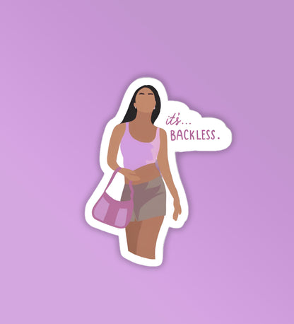 It's Backless - Poo | Laptop & Phone Sticker