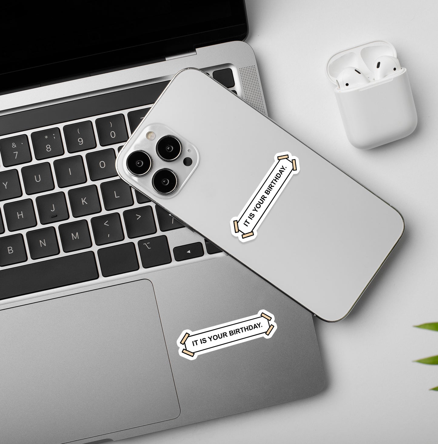 It Is Your Birthday - The Office - Laptop/Mobile Sticker