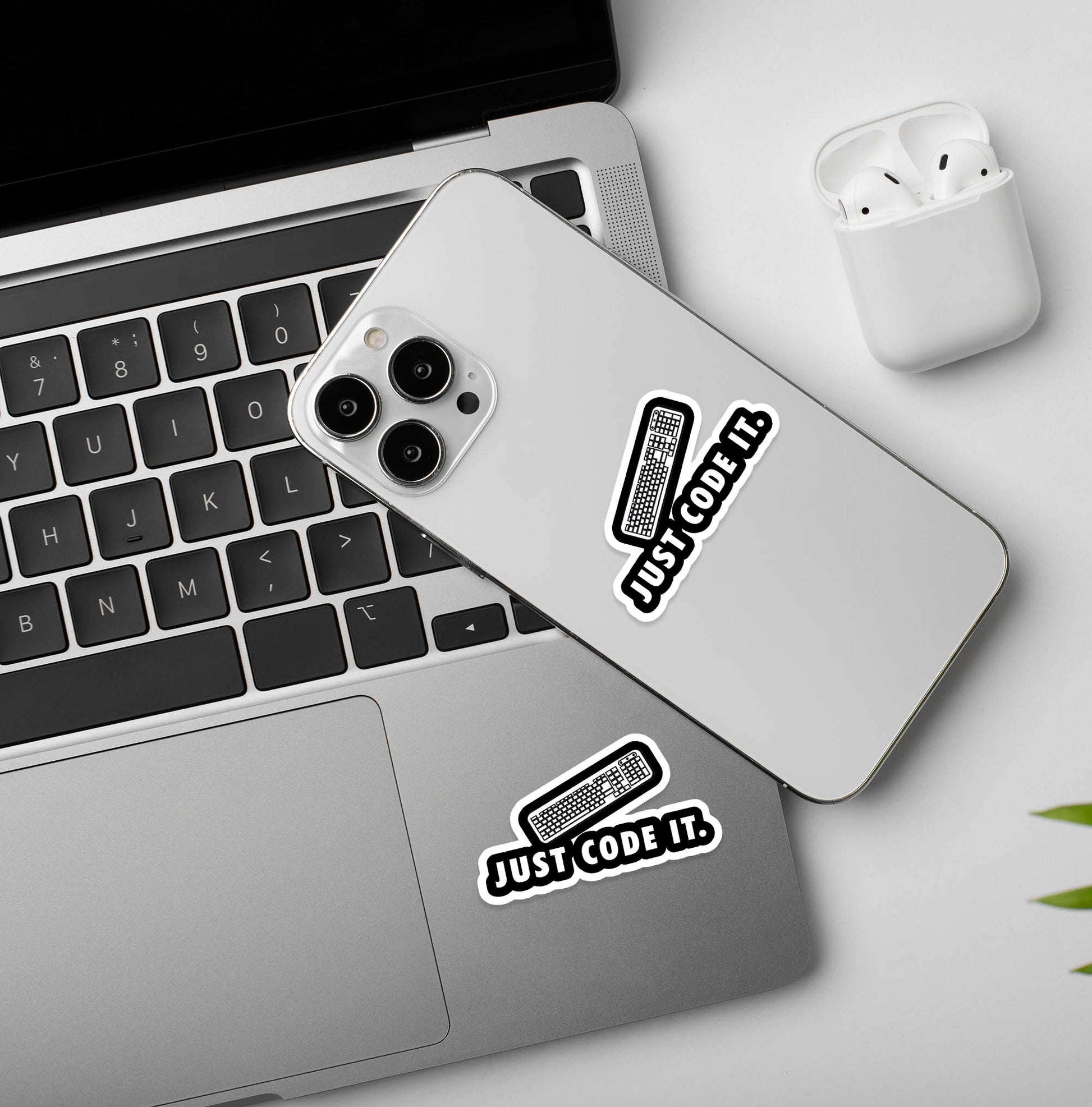 Just Code It Programmer - Coding Sticker – Peeekaboo