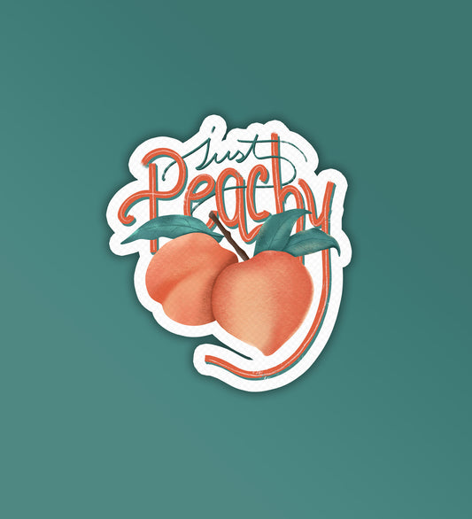 Just Peachy - Laptop & Mobile Stickers