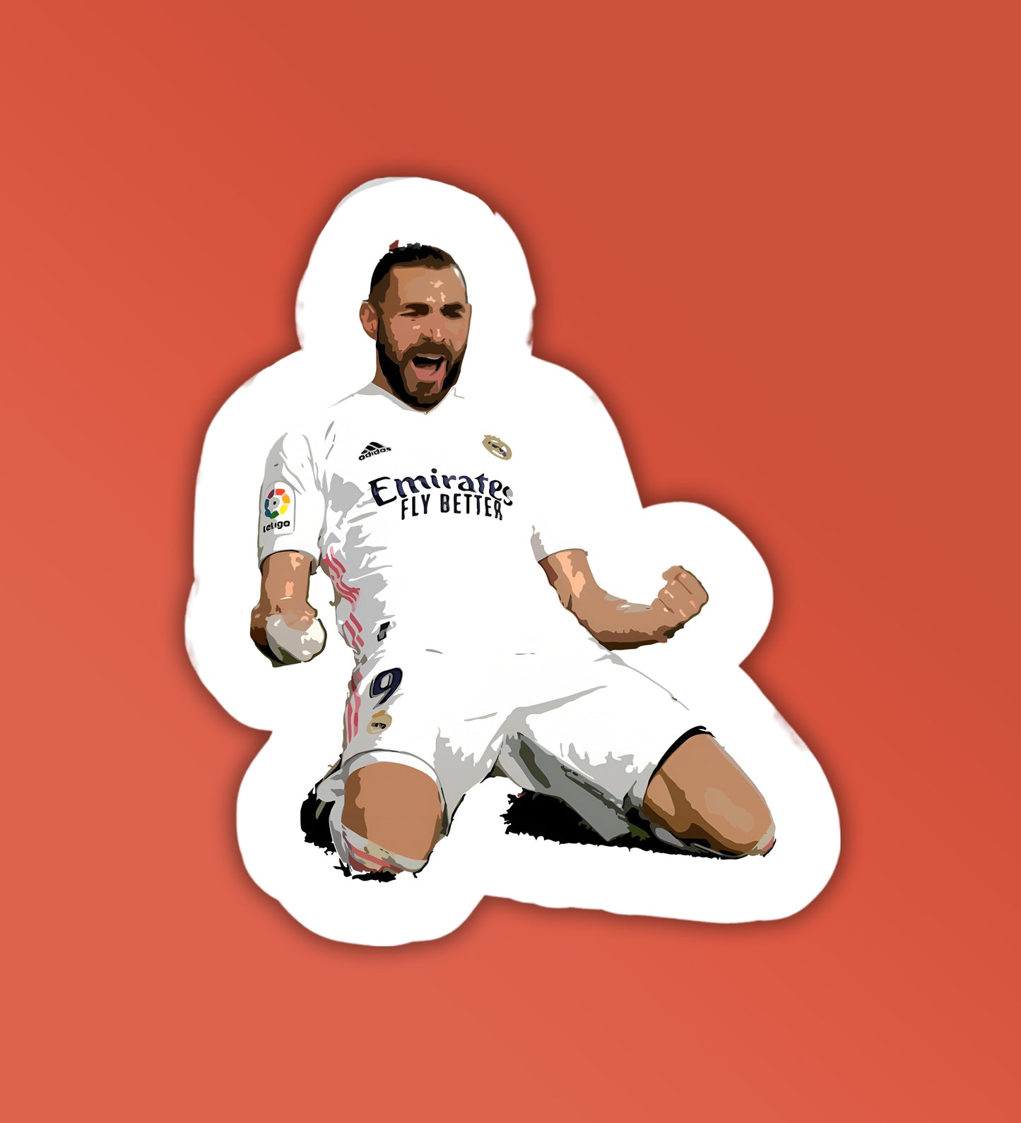 Karim Benze Football Sticker