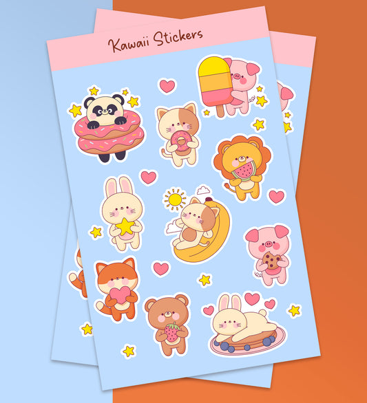 Kawaii Sticker Sheet