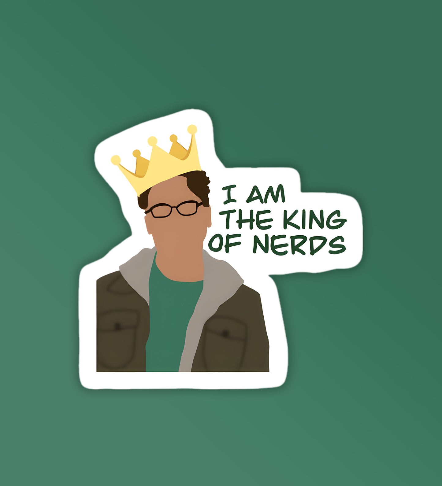 king of Nerds | BBT - Laptop / Mobile Sticker