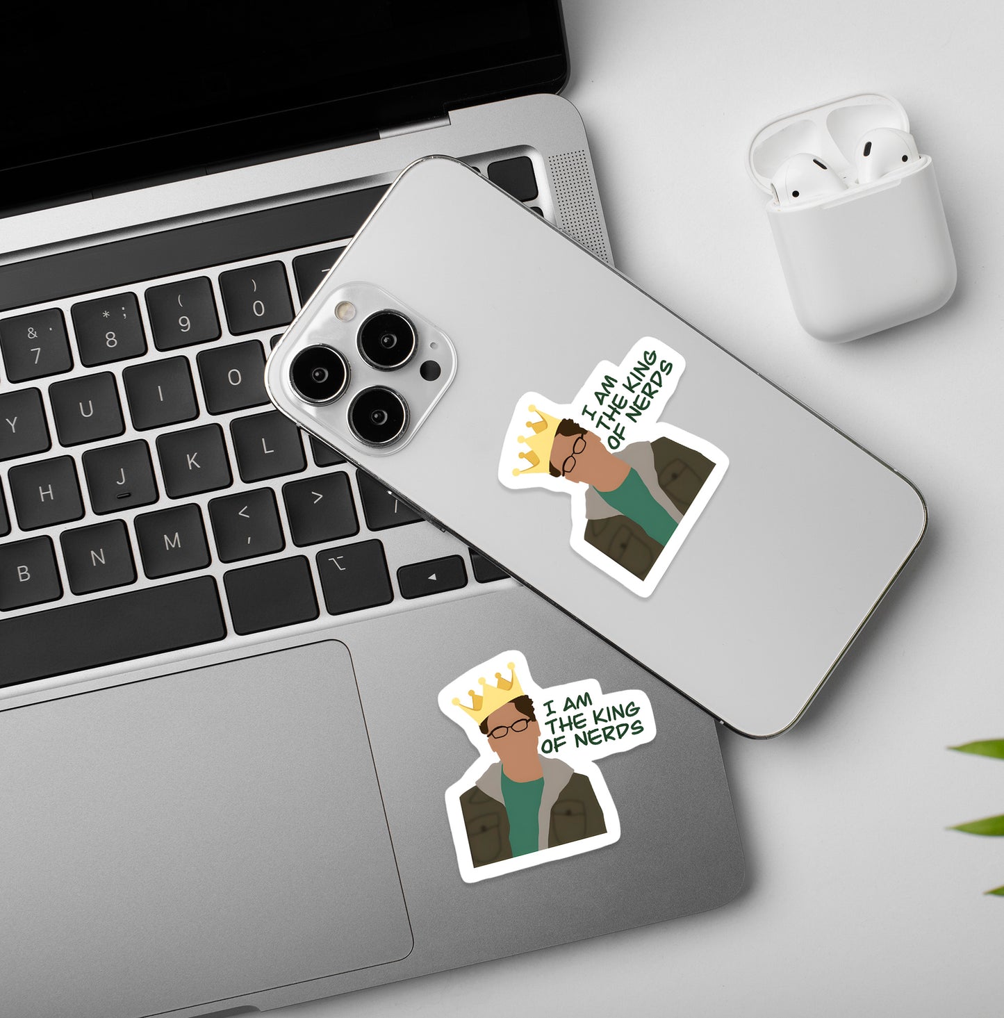 king of Nerds | BBT - Laptop / Mobile Sticker