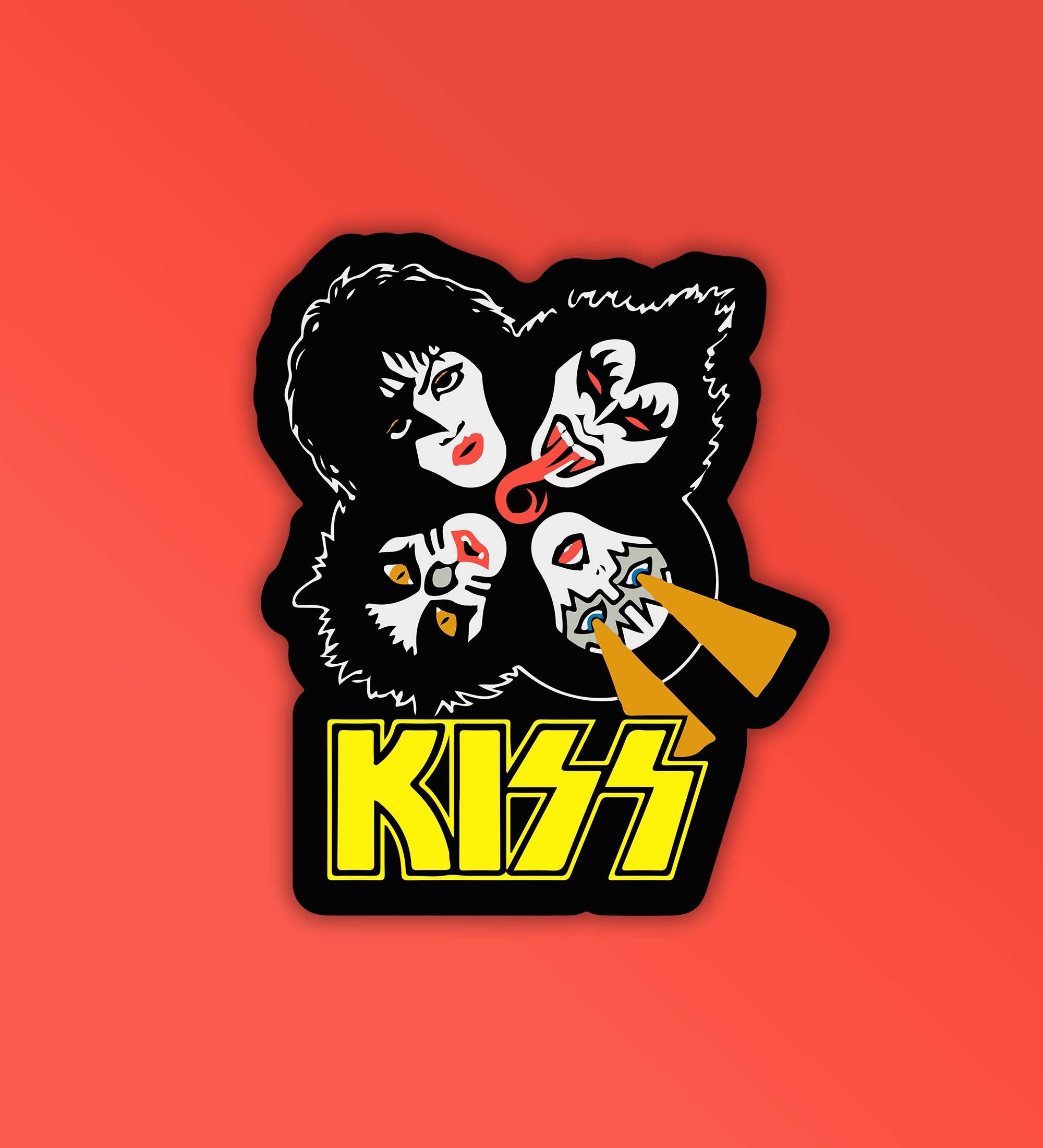 KISS Sticker – Peeekaboo