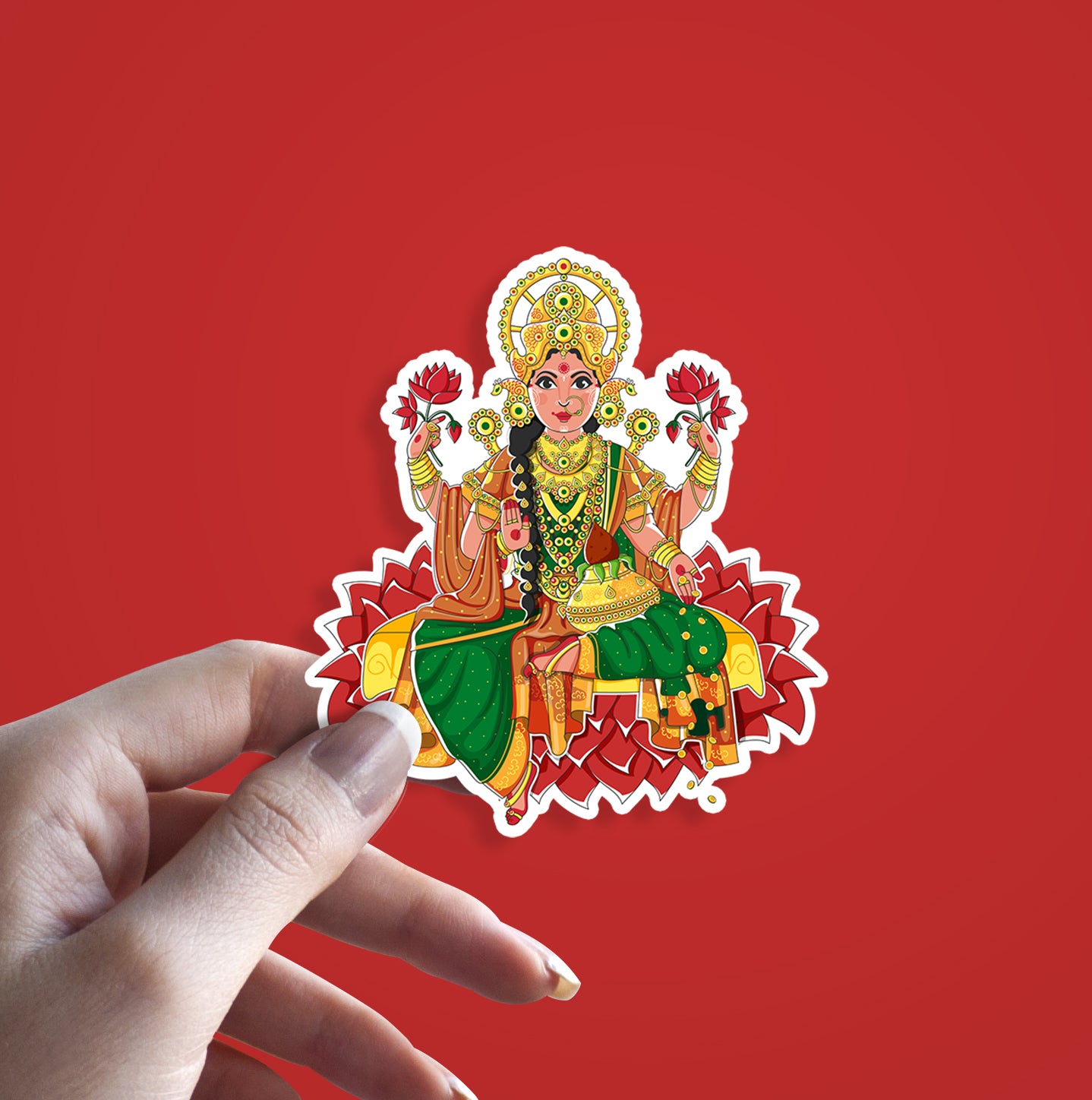 Lakshmi Ganesh - Set of 2 | Diwali Sticker
