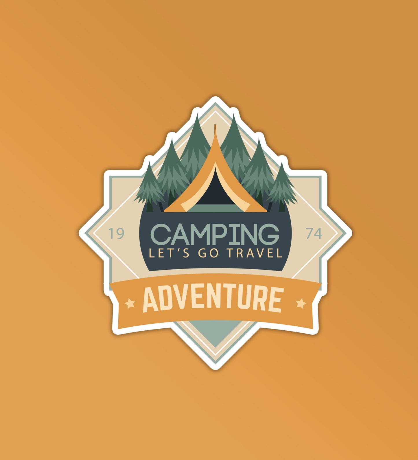 Camping Sticker