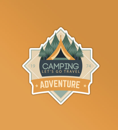 Camping Sticker