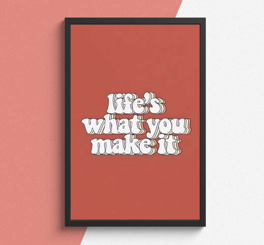 Life's What You Make It - Poster