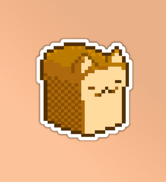 Loaf Of Cat Meme - Vinyl Laptop / Mobile Sticker