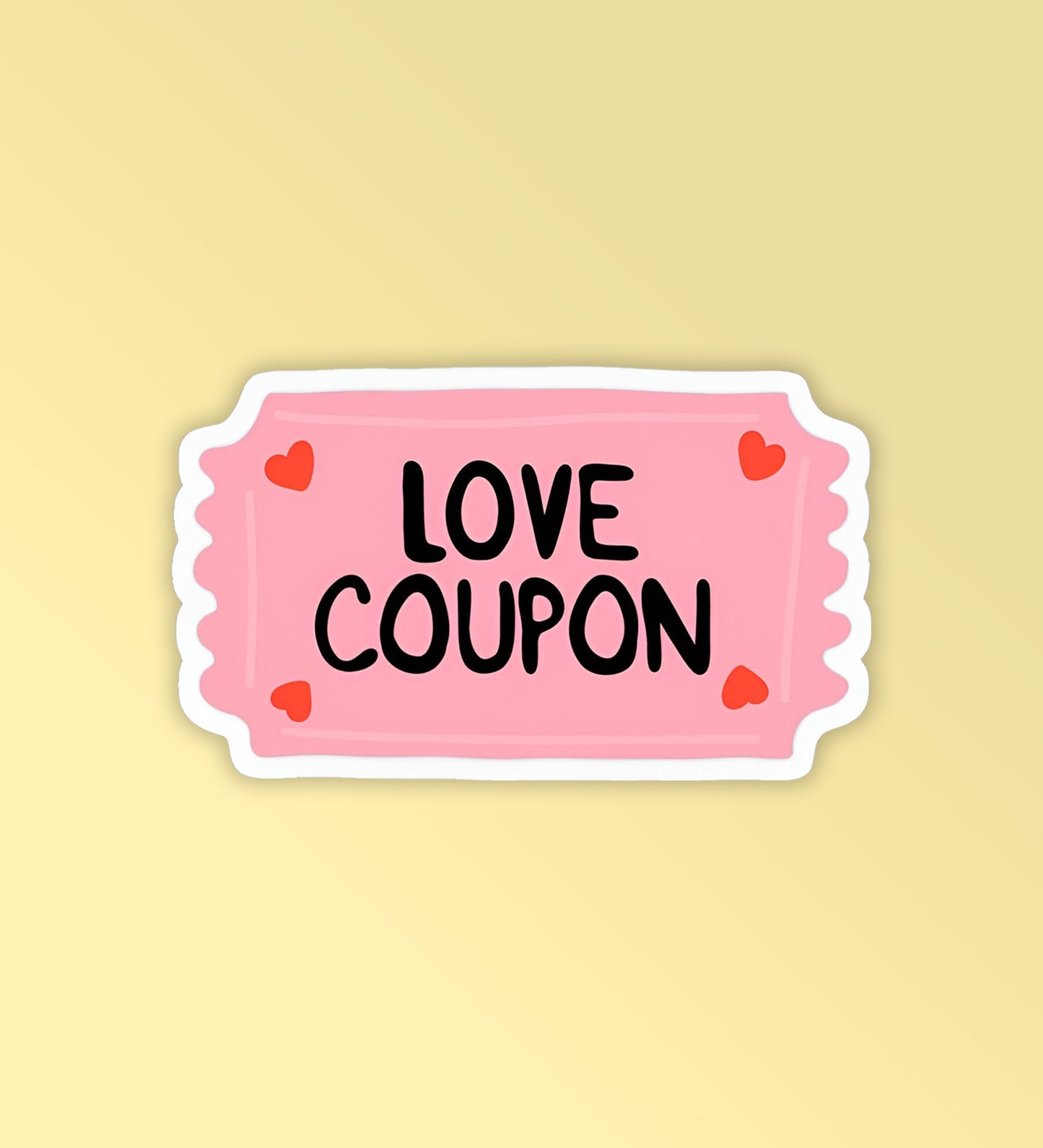 Love Coupon | Laptop & Mobile Stickers