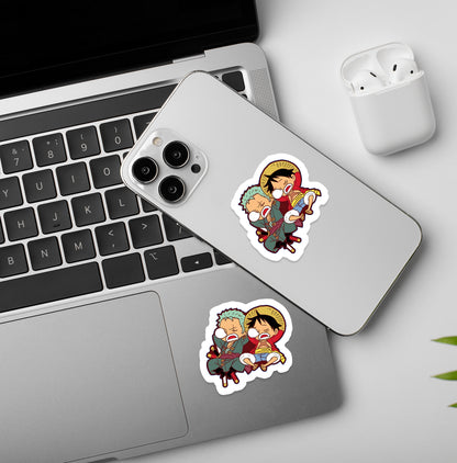 Zoro & Luffy - One Piece Sticker