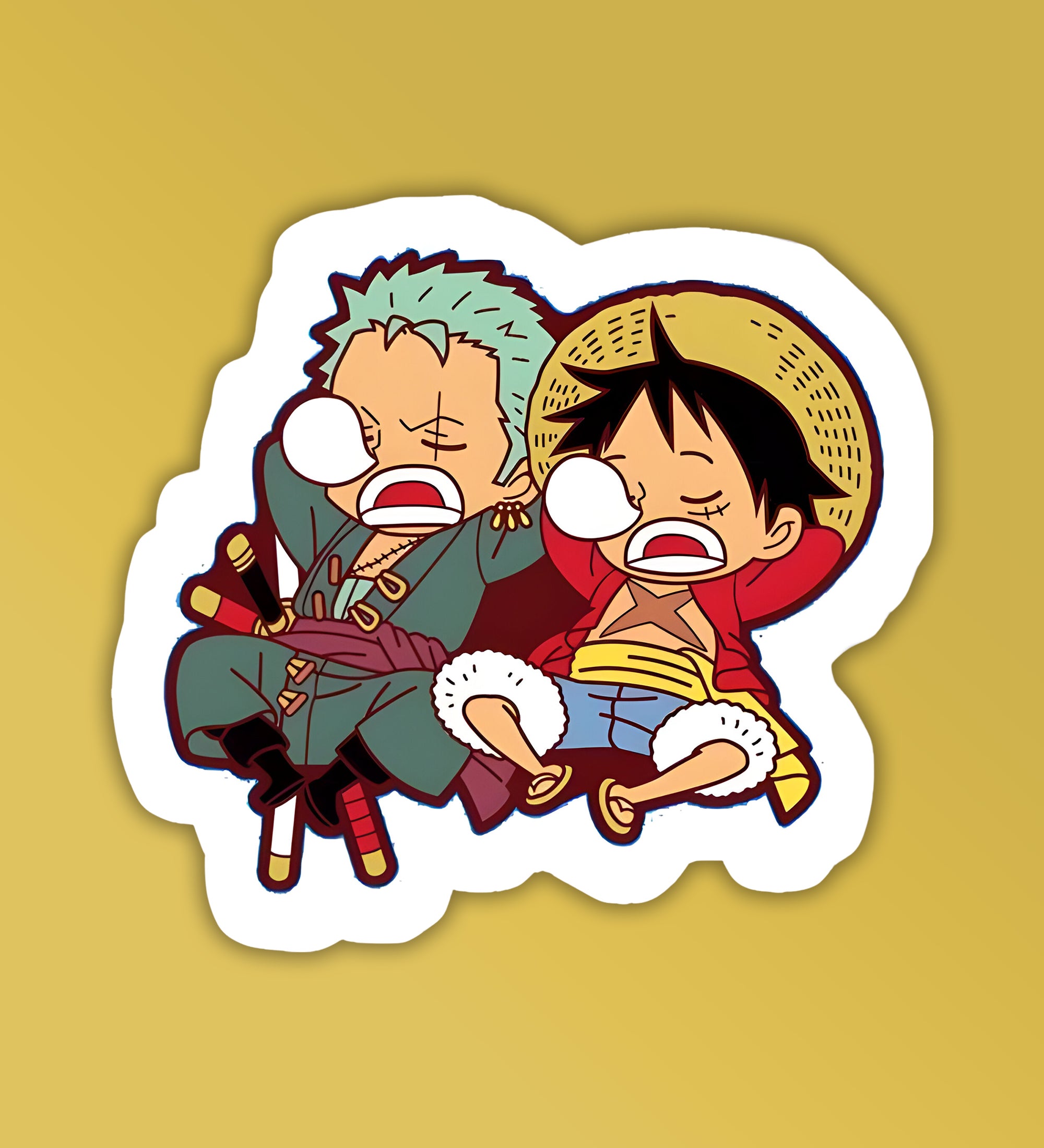 Zoro & Luffy - One Piece Sticker – Peeekaboo