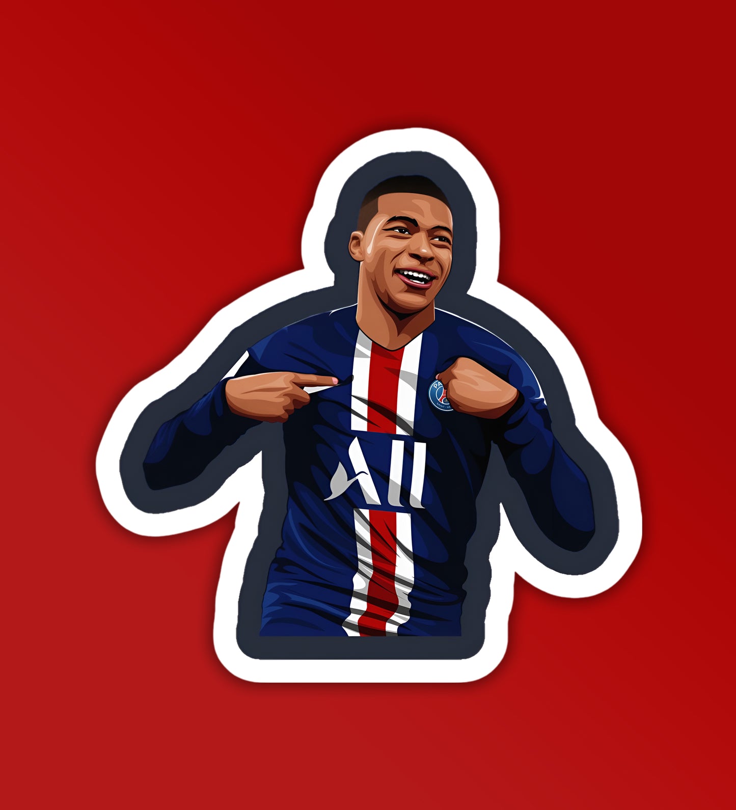 M Bappe Football Sticker