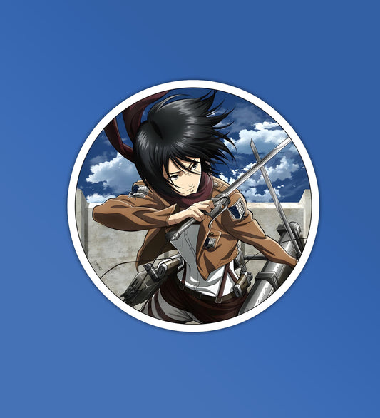 Mikasa1 - Laptop & Mobile Stickers