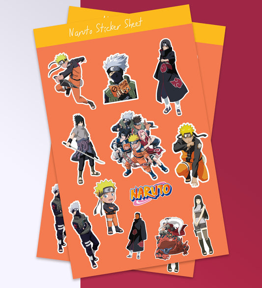 Naruto Sticker Sheet