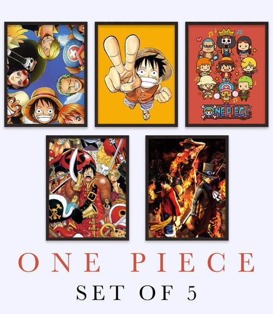 One Piece Posters - Set Of 5