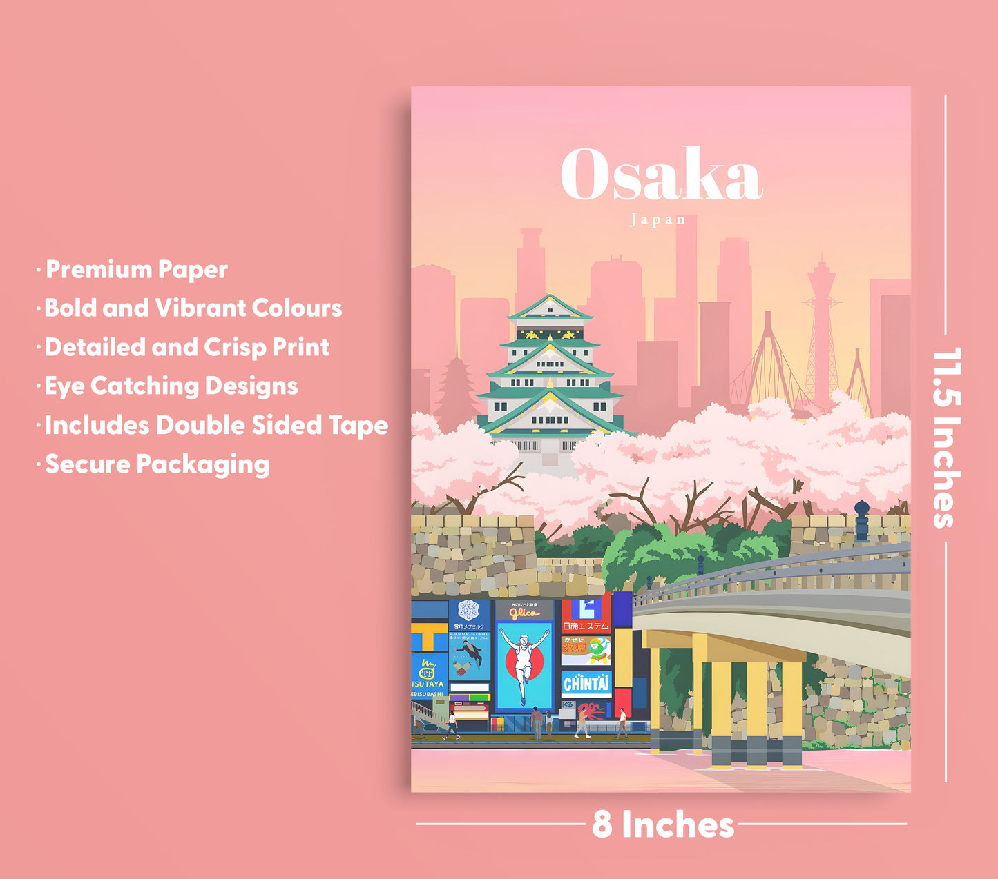 Osaka - Japan Wall Art - Poster