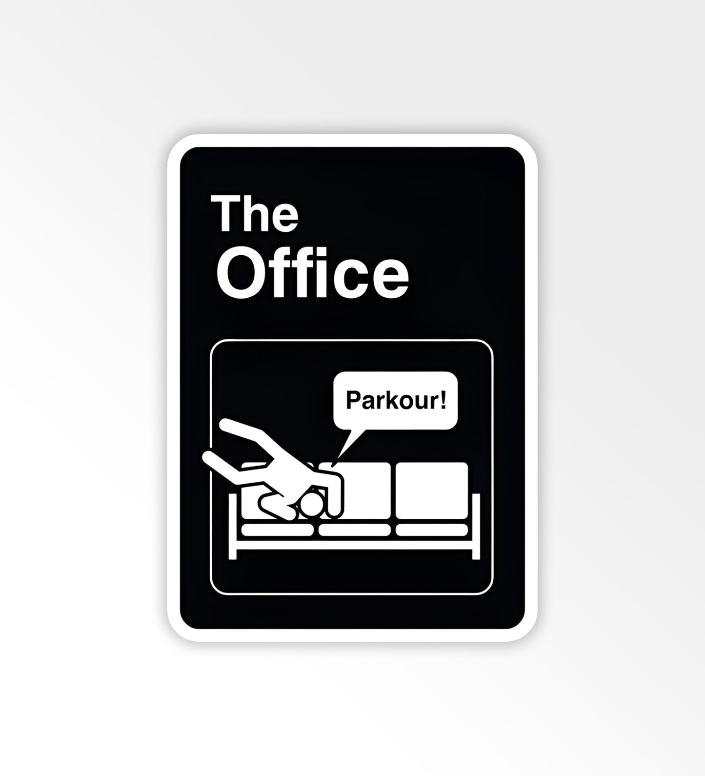 Parkour - The Office - Laptop/Mobile Sticker