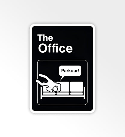 Parkour - The Office - Laptop/Mobile Sticker