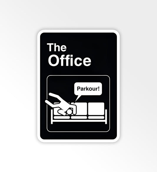 Parkour - The Office - Laptop/Mobile Sticker