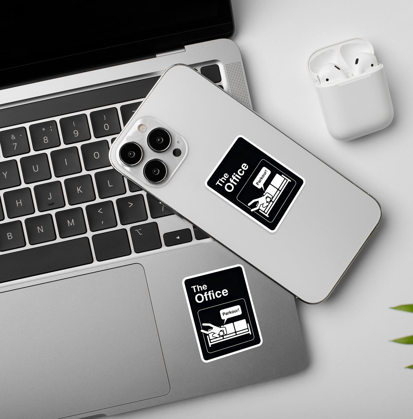 Parkour - The Office - Laptop/Mobile Sticker