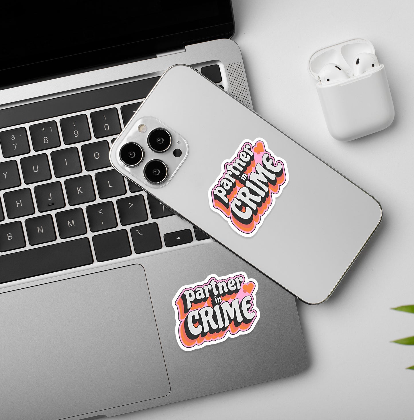 Partner In Crime | Laptop & Mobile Stickers