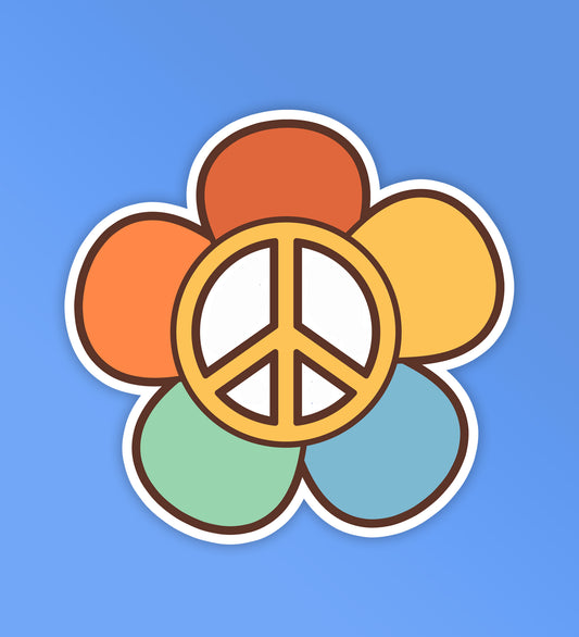 Peace - Retro | Mobile & Laptop Sticker