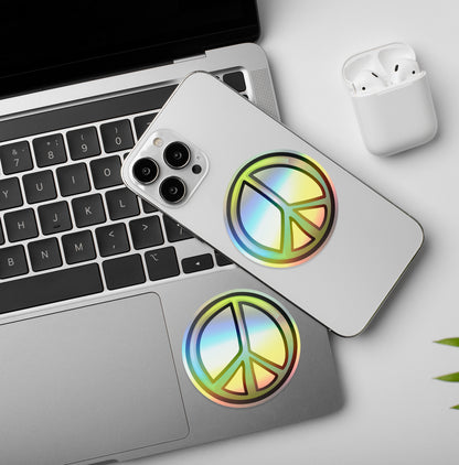 Peace | Holographic Laptop / Mobile Sticker