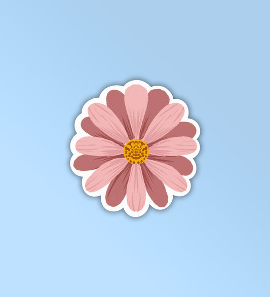 Pink Flower - Laptop & Mobile Stickers