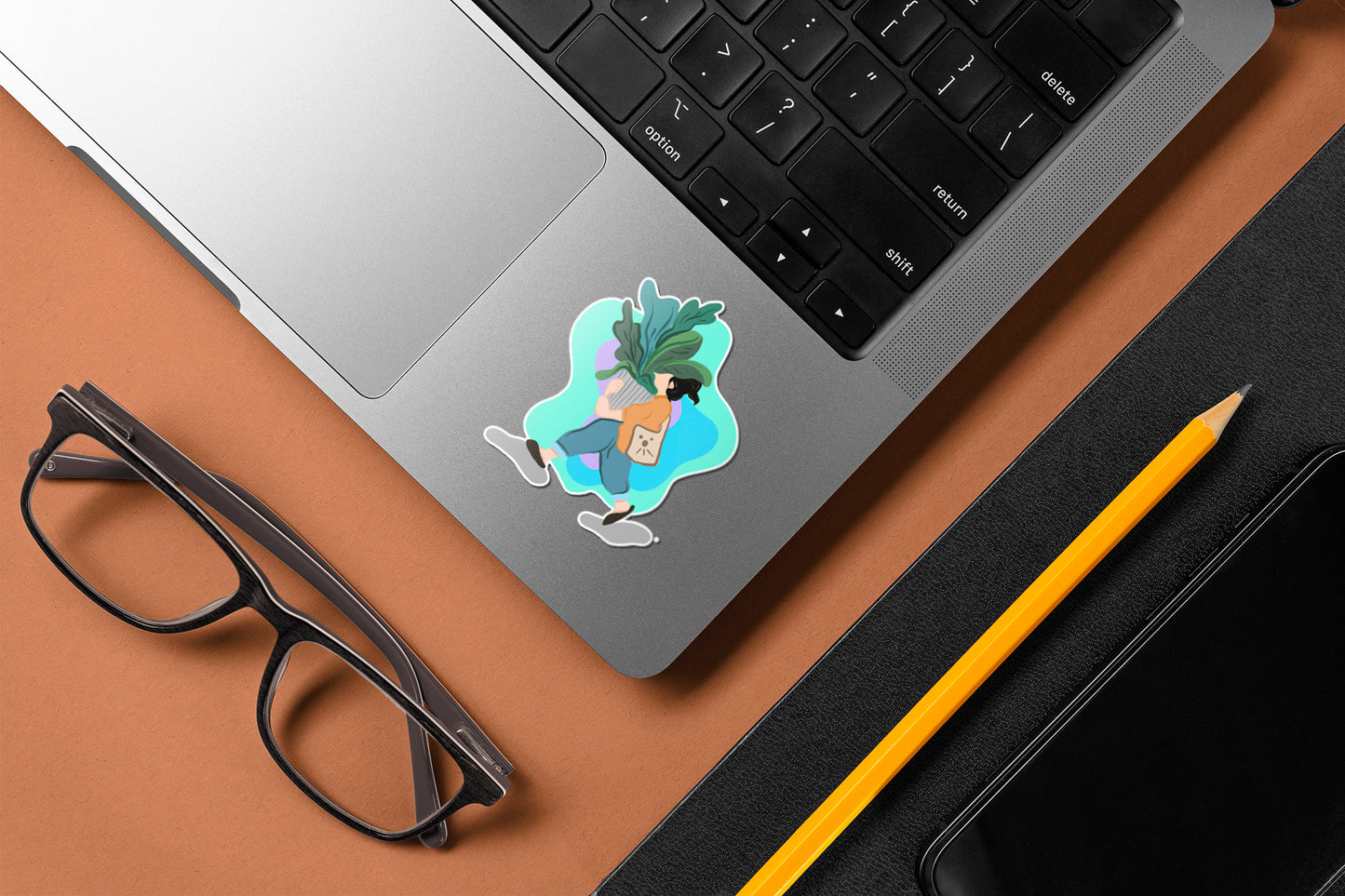 Gardener Girl - Laptop & Mobile Stickers