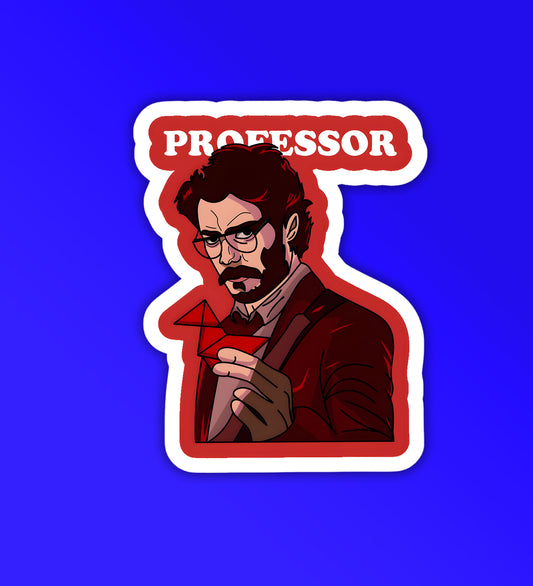 Professor Money Heist - Laptop / Mobile Sticker