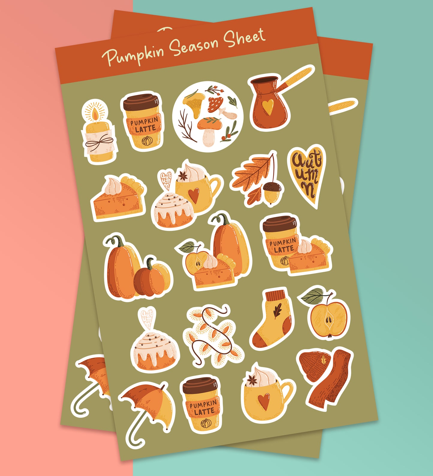 Pumpkin Season Sticker Sheet