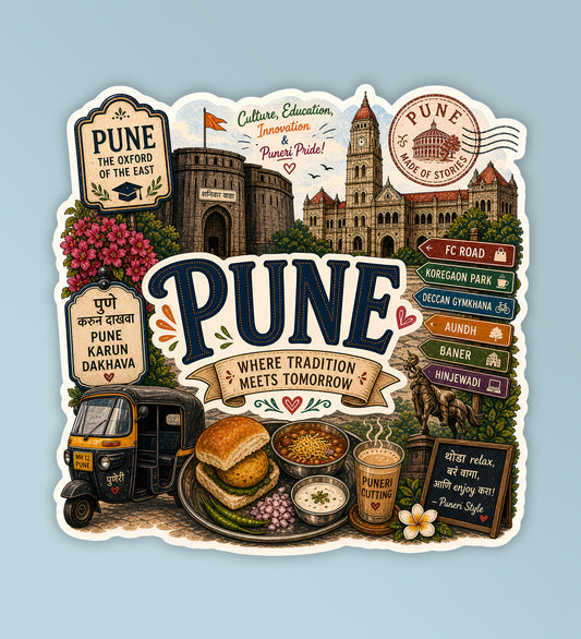 Pune - Indian City Laptop / Phone Stickers