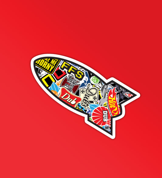 Designer Rocket Sticker