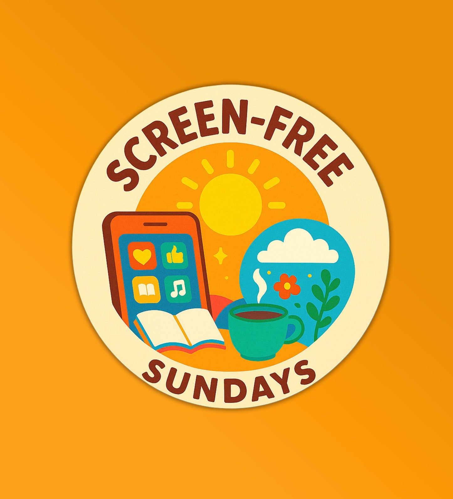 Screen Free Sundays Sticker