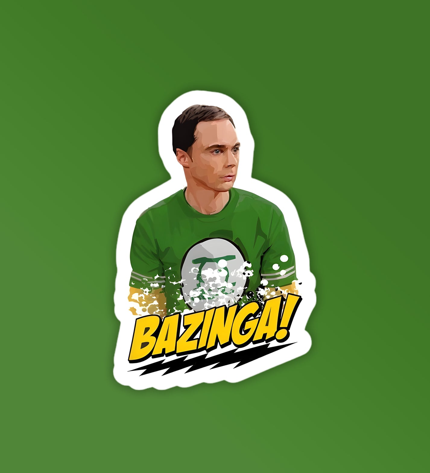 Sheldon - Bazinga | BBT - Laptop / Mobile Sticker – Peeekaboo
