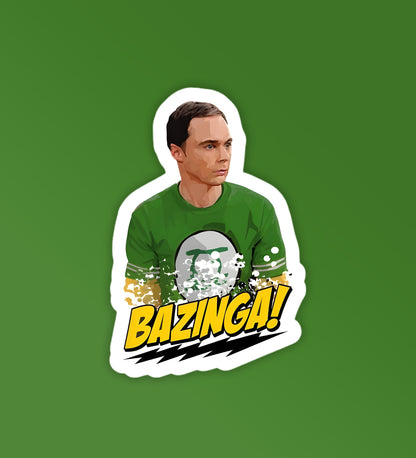 Sheldon - Bazinga | BBT - Laptop / Mobile Sticker