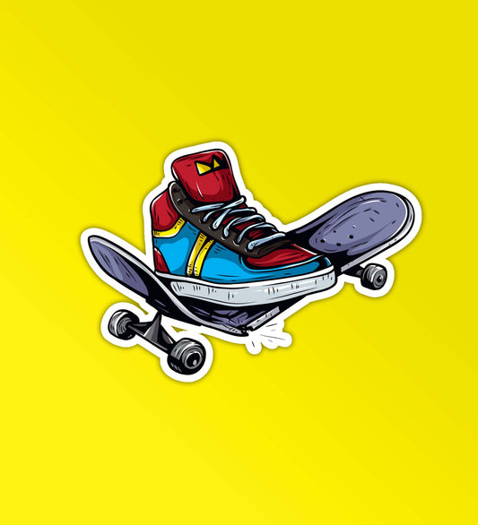 Skateboarding Sticker