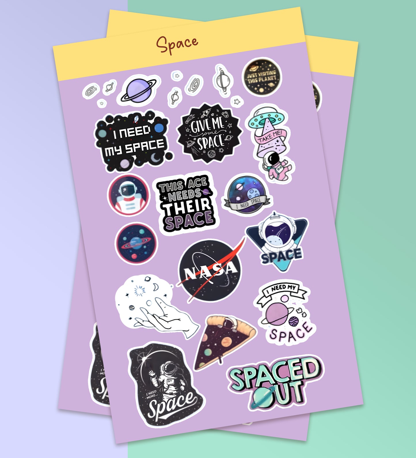 Space - Planets Sticker Sheet