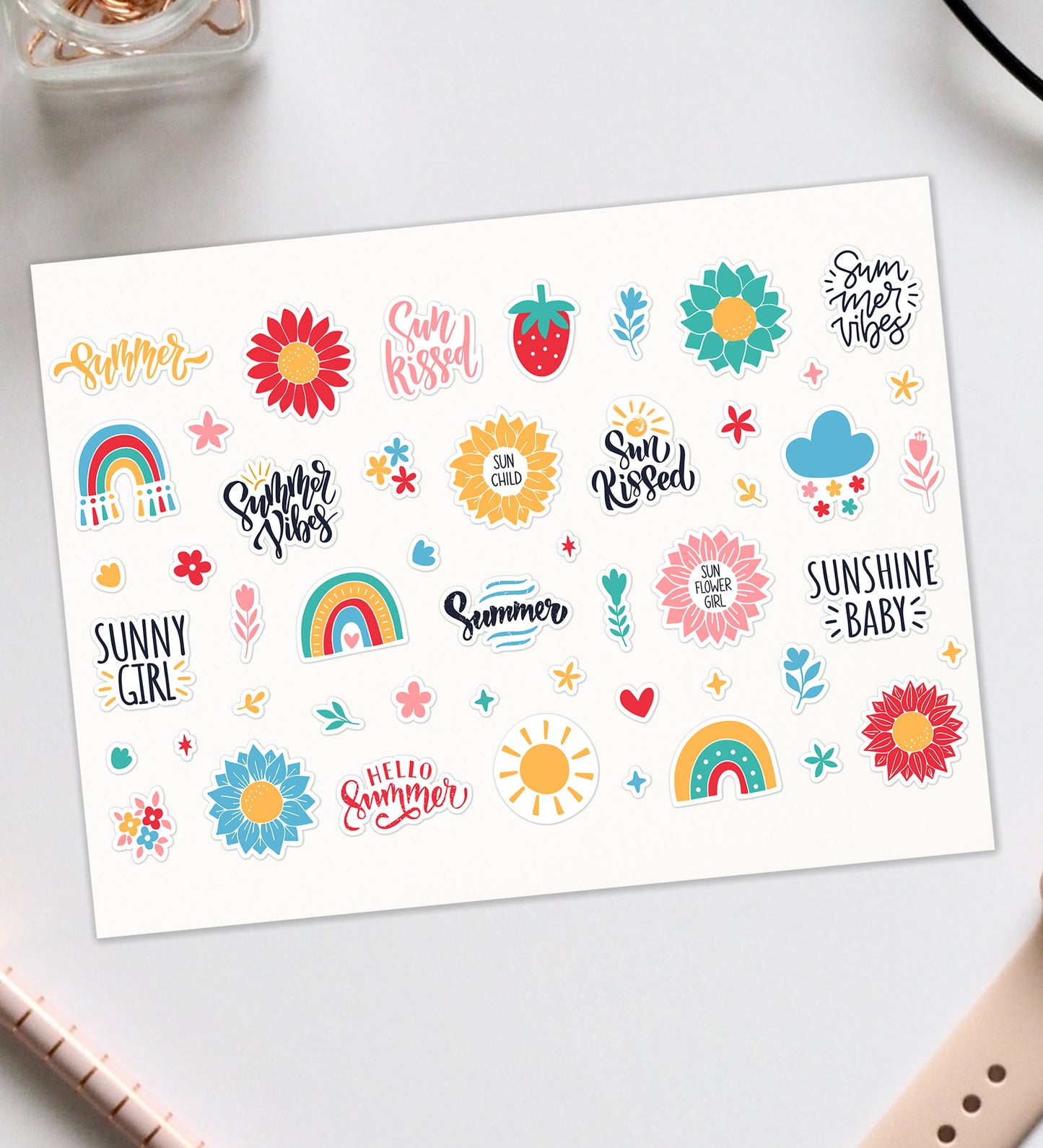 Summer Vibes Sticker Sheet