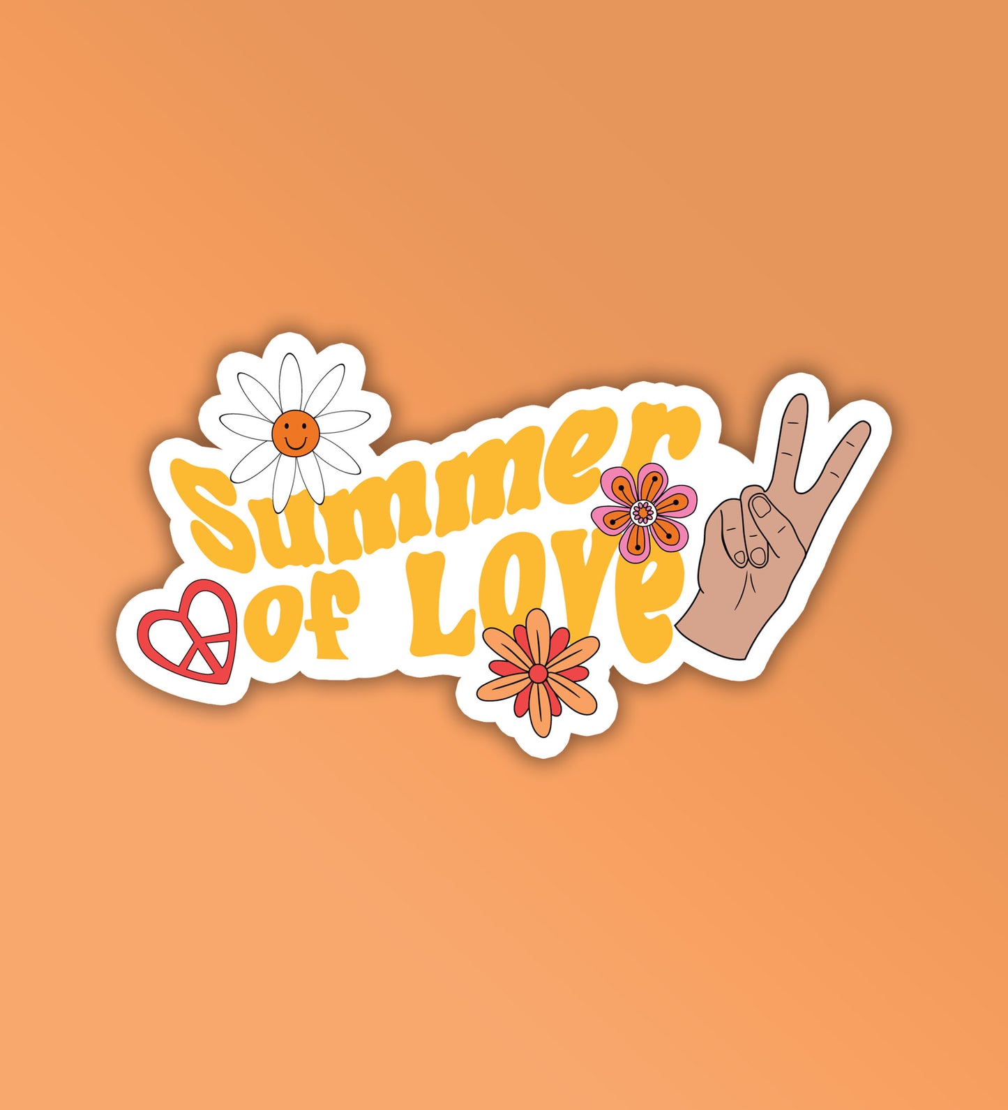 Summer Of Love - Laptop & Mobile Stickers